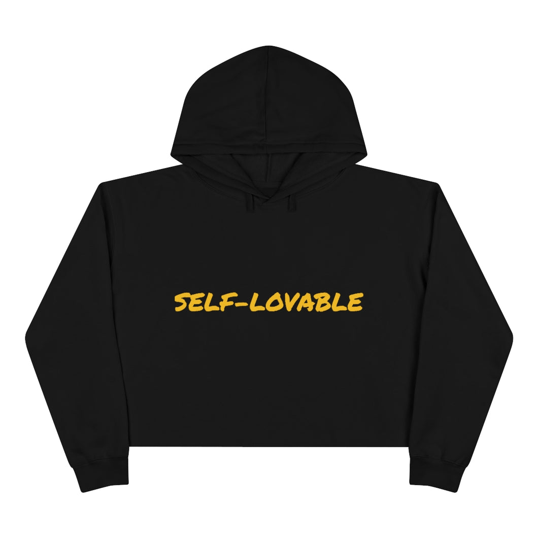 Self-Lovable Crop Hoodie